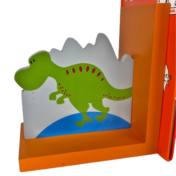 CREATIVE CONCEPTS For Kids ☆ T-Rex Dinosaur Wood Bookends - Picture 6 of 8